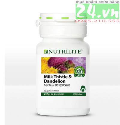 Thực phẩm chức năng bảo vệ gan Nutrilite Milk Thistle & Dandelion giá rẻ, bảo vệ gan amway giá rẻ