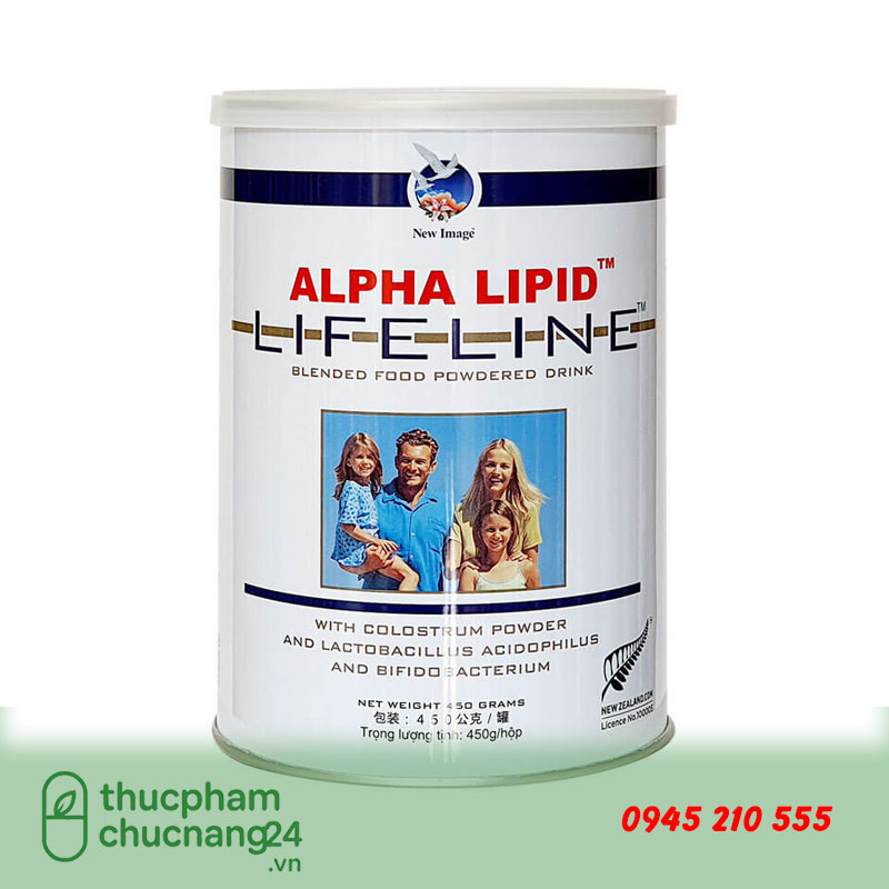 [1 THÙNG 6 LON ] Sữa Non AlphaLipid Lifeline Xuất Xứ NewZealand (6 Lon x 450G)