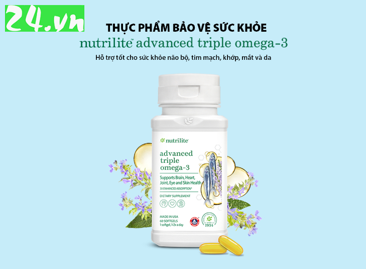 Thực phẩm bảo vệ sức khỏe Nutrilite™ Advanced Triple Omega-3