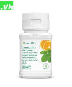 Thực phẩm bảo vệ sức khỏe Nutrilite Immunity Defense ZinC + Holy Basil , kẽm bổ phổi amway