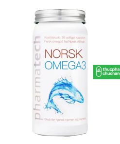 Norsk Omega 3 Pharmatech – Viên uống dầu gan cá hồi, bổ sung Omega-3 hỗ trợ tim mạch và trí não