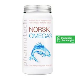 Norsk Omega 3 Pharmatech – Viên uống dầu gan cá hồi, bổ sung Omega-3 hỗ trợ tim mạch và trí não