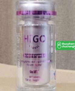 Viên uống chống lão hóa GnAKG - HIGO Global dành cho nữ giới (lọ màu hồng)